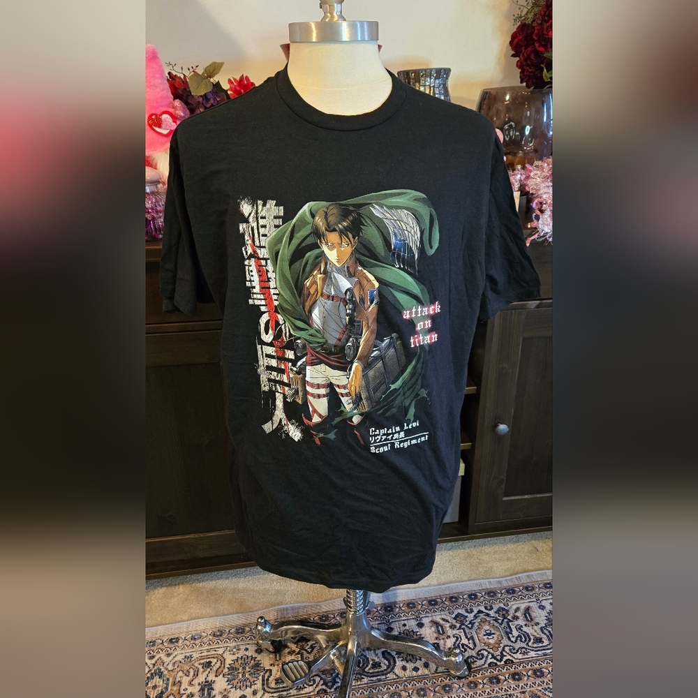 Attack on Titan Black Graphic T-Shirt